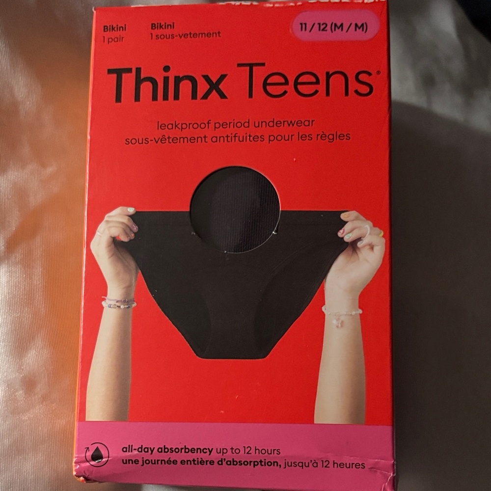 Thinx Teens Leakproof Underwear in Black